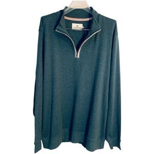 NORMAL BRAND Sweater Men’s Puremeso Weekend Quarter Zip XL New Green Gables